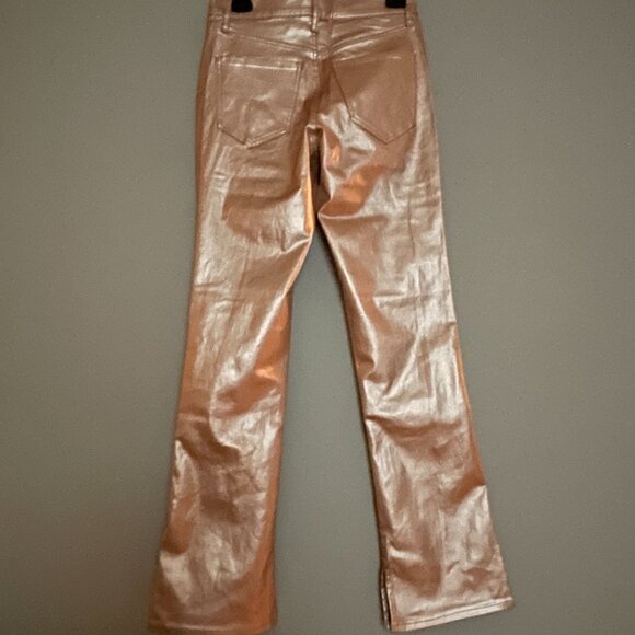 Express, Rose Gold, Size 2, Metallic Mid Rise Jeans - Picture 7 of 7
